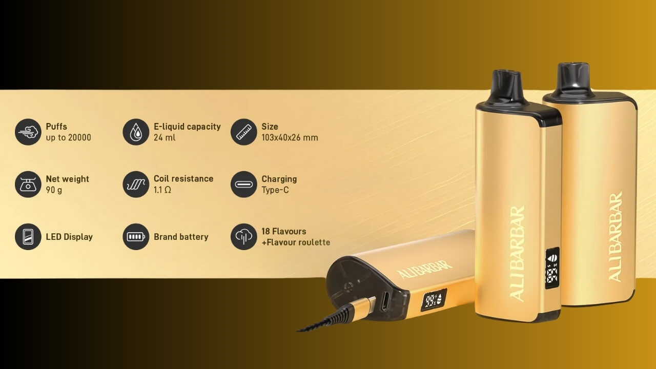 Banana Buzz Alibarbar INGOT 20000 Vape 2 Alibarbar Ingot 20000 Specifications