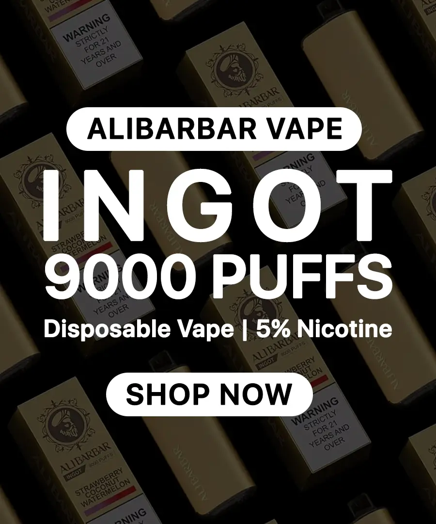 Alibarbar INGOT 9000 Vape Mobile Banner