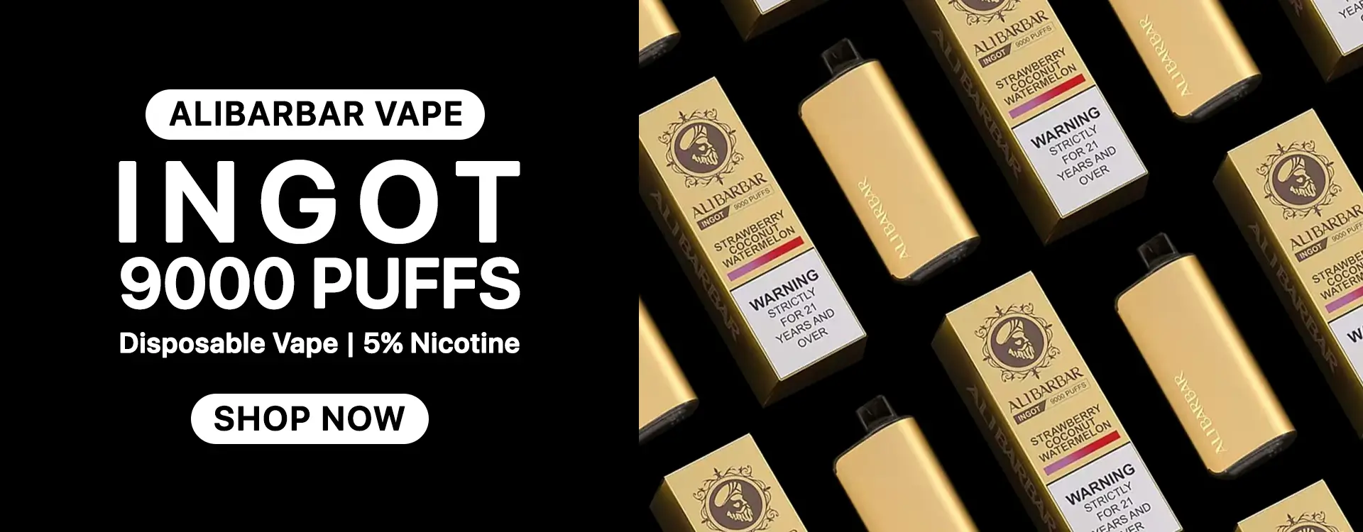 Alibarbar INGOT 9000 Vape Banner
