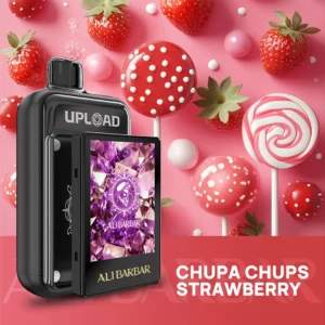 Chupa Chups Strawberry Alibarbar Upload 25000 Vape